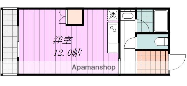 NBSハイツ(ワンルーム/3階)の間取り写真