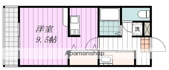 耶麻田ビル2号館(ワンルーム/3階)の間取り写真