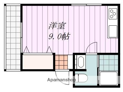 マリアージュ辻町(ワンルーム/2階)の間取り写真