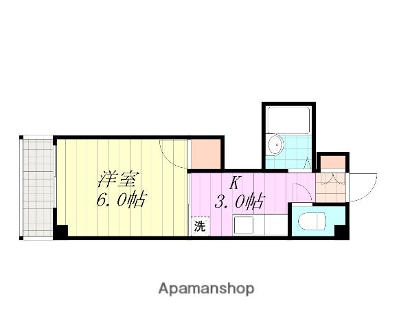 メゾン村上(1K/2階)の間取り写真