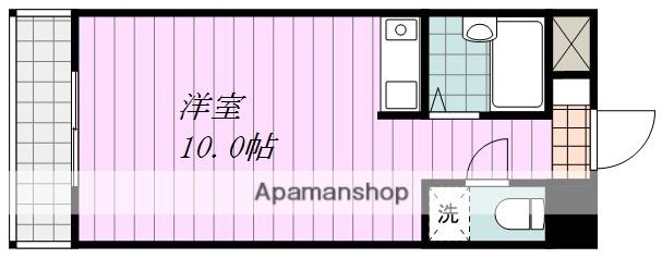 LINOTAKANOKO(ワンルーム/3階)の間取り写真