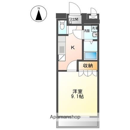 プレッソリーバY(1K/2階)の間取り写真