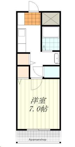 さくらレジデンス(1K/2階)の間取り写真