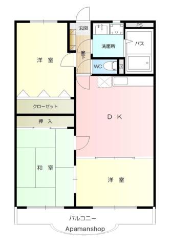 ユーミー平松(3DK/3階)の間取り写真