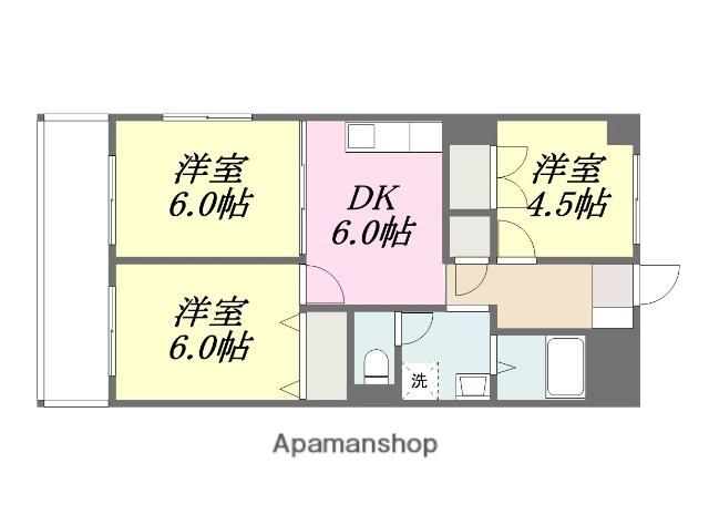 メゾンタラハラ(3DK/3階)の間取り写真