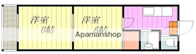 VERDE COURT NAGAKI(2K/4階)の間取り写真