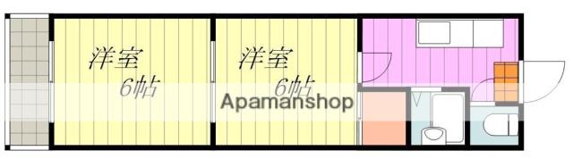 VERDE COURT NAGAKI(2K/3階)の間取り写真