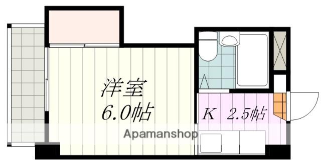 ジョイア壱番館(1DK/2階)の間取り写真