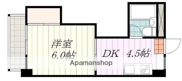 ジョイア壱番館(1DK/1階)の間取り写真