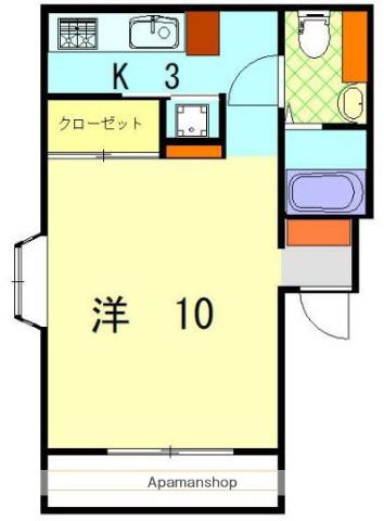 リアトリス御幸(1K/4階)の間取り写真