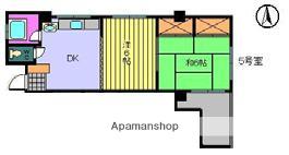 田中ビル(2DK/3階)の間取り写真