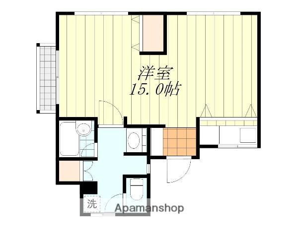 PALLAZZO HIRAOKA 2(ワンルーム/1階)の間取り写真