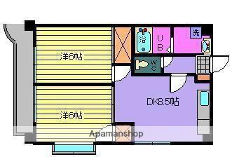 サザンコートⅤ(2DK/7階)の間取り写真