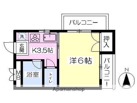 チカピッコロ(1K/3階)の間取り写真