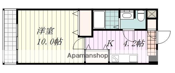 アリスト・ステーション・ピラー(1K/6階)の間取り写真