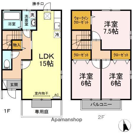 ツイン代官山(3LDK)の間取り写真