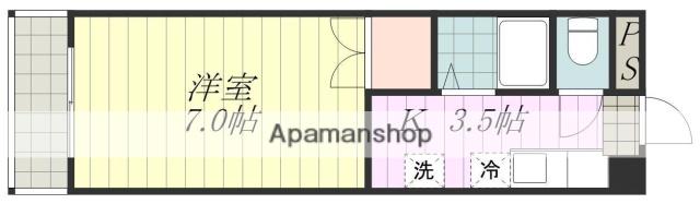 井上ビル(1K/4階)の間取り写真