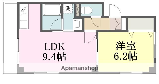 サニーハイツ宮西(1LDK/2階)の間取り写真