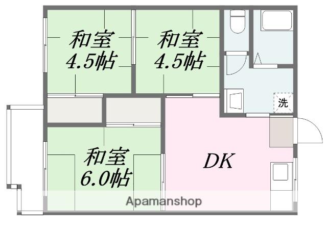 コーポAT(3DK/2階)の間取り写真