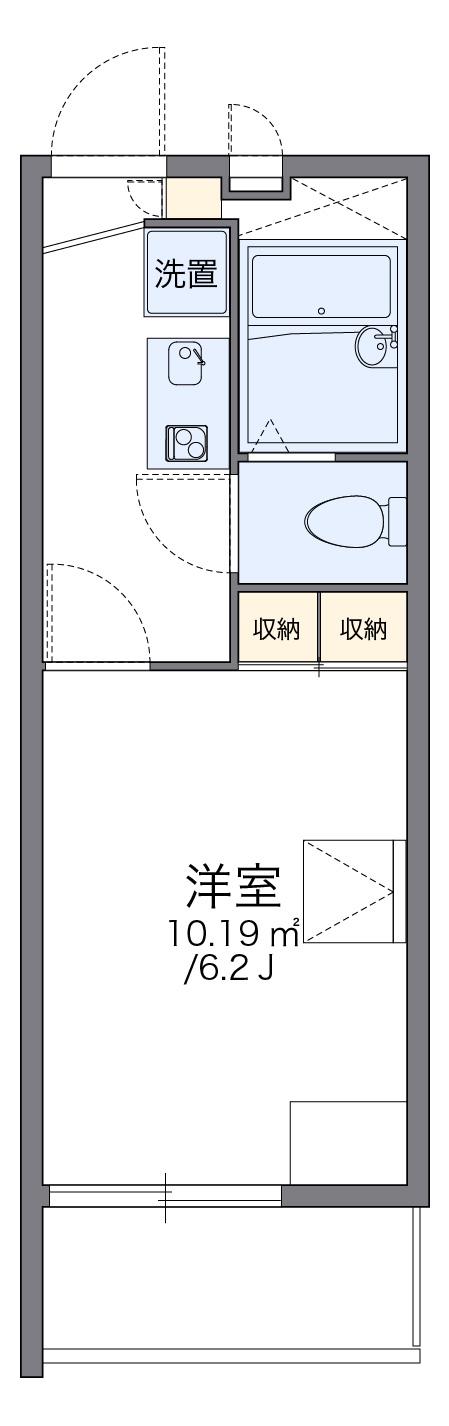 レオパレスフォーユー 本町(1K/3階)の間取り写真