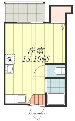 パークハイツ野本(ワンルーム/4階)の間取り写真