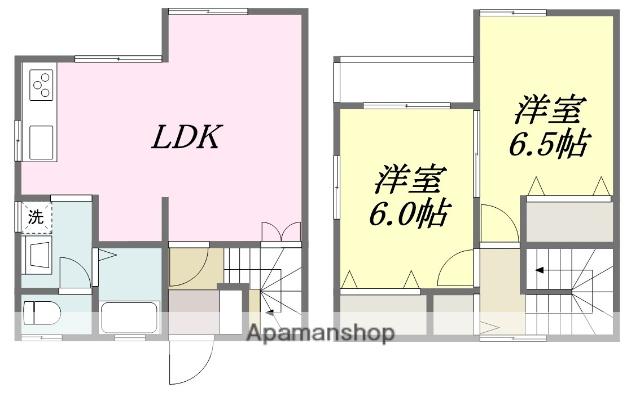 TMハイツ(2LDK/1階)の間取り写真