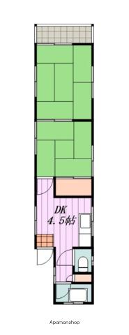 とんびコート松山駅(2DK/2階)の間取り写真