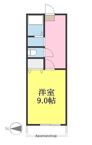 コンフォート斉院(1K/2階)の間取り写真