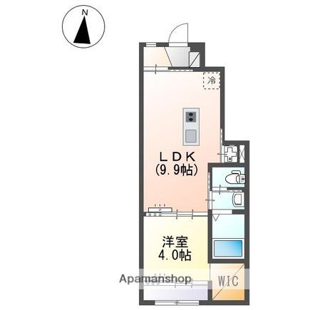 GRANDLUANA(1LDK/1階)の間取り写真