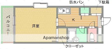 メゾン・ド・エラン(1K/4階)の間取り写真