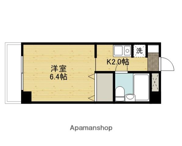 メゾン・ド・メール(ワンルーム/4階)の間取り写真