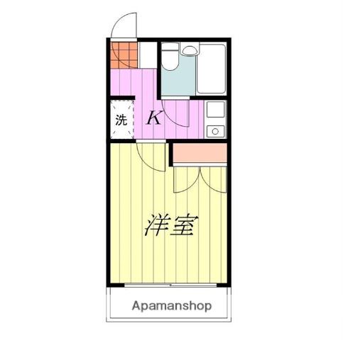 イーストレジデンス松山西(1K/1階)の間取り写真