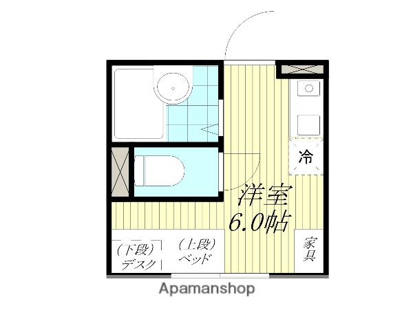 APPRENDRE(ワンルーム/4階)の間取り写真