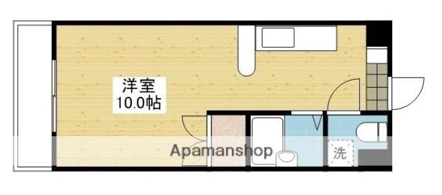 枝松ローズパレス(ワンルーム/2階)の間取り写真