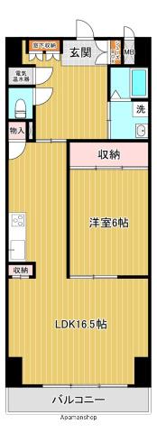 マルイラベンダーヒルズ(1LDK/8階)の間取り写真