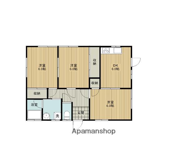 予讃線 伊予西条駅 徒歩12分 1階建 築19年(3DK)の間取り写真
