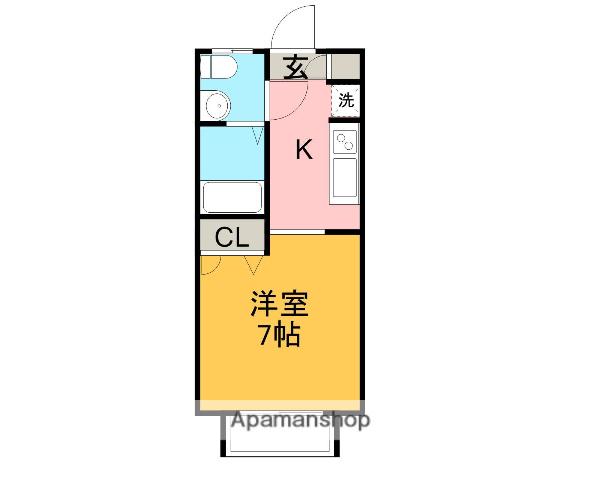 ジョイリッツ大町1番館(1K/1階)の間取り写真