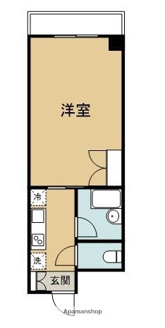 石川マンション5(1K/4階)の間取り写真