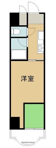 石川マンション5(1K/3階)の間取り写真