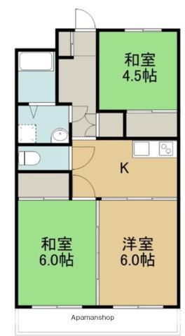 コーポ栄寿第一ビル(3K/3階)の間取り写真
