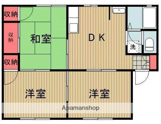 シャルマン舟山(3DK/1階)の間取り写真