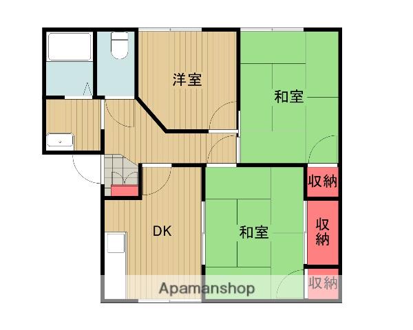 コーポムラカミ(3K/2階)の間取り写真