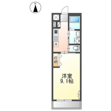 エムスタイル(1K/1階)の間取り写真