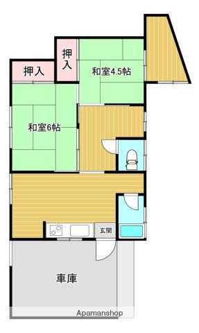 予讃線 伊予西条駅 徒歩22分 1階建 築54年(3DK)の間取り写真