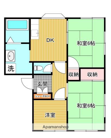 メゾン工藤(3DK/1階)の間取り写真