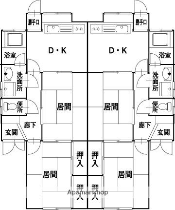 予讃線 伊予西条駅 徒歩30分 1階建 築36年(2DK)の間取り写真