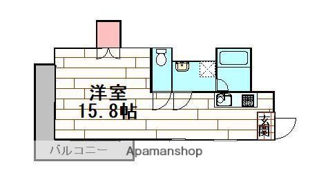 ピカデリーサーカス(ワンルーム/1階)の間取り写真