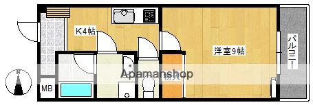 メゾンラフィーネ(1K/3階)の間取り写真