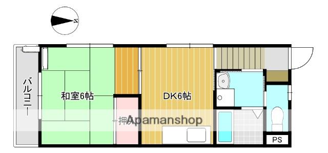コーポ大丸(1DK/2階)の間取り写真