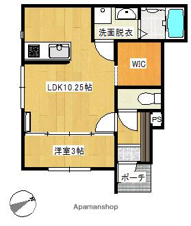 ルーチェ宮内(1LDK/1階)の間取り写真